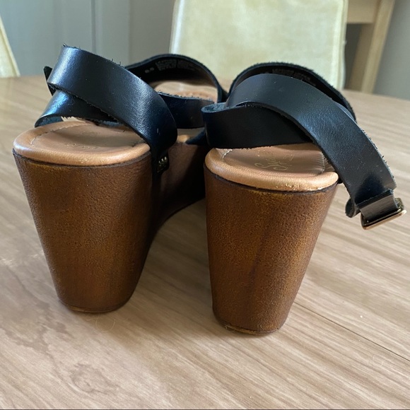 Seychelles Leather Platform Wedge Sandal - Picture 7 of 8